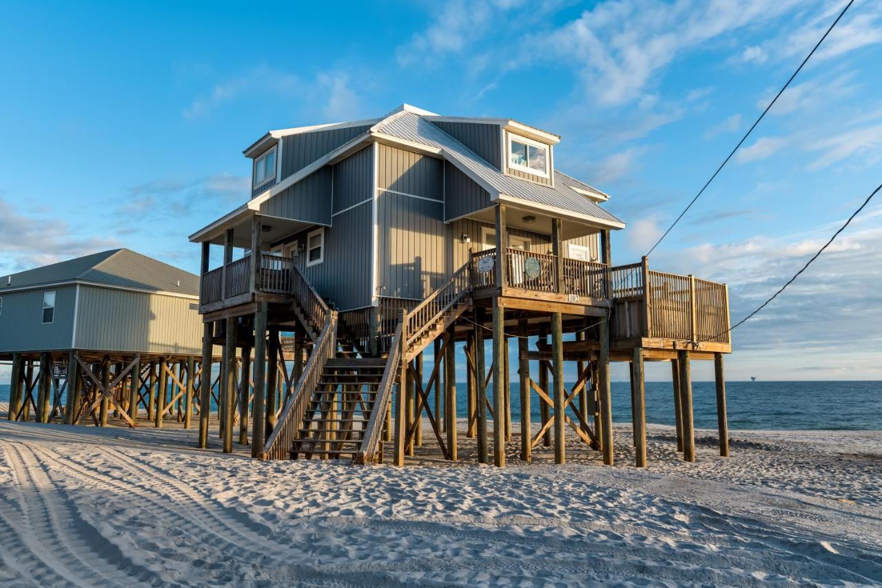Strand Castle - Gulf Front! An Ideal Layout With Game Room, Small Private Pool, And Roof Top Crow'S Nest! Home ดอฟินไอแลนด์ ภายนอก รูปภาพ